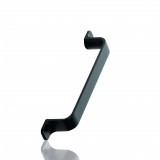 Rio 128 mm (black), White furniture handles