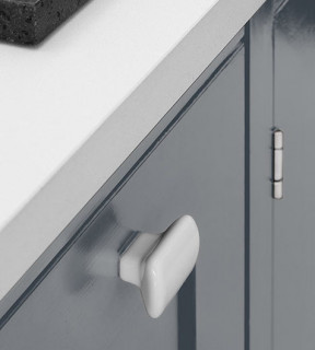 Vanilla 16 mm, White furniture handles