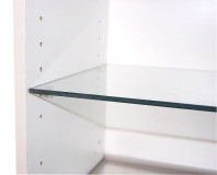 Stiklinė lentyna 600 mm pločio sieninei spintelei, Stiklinės lentynos