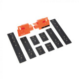 LEGRABOX template for marking holes in facades, Blum LEGRABOX stalčių komponentai