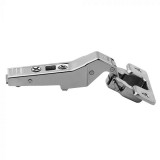 CLIP top hinges at an angle, + 30°, with spring, mounted, Blum hinge housings at an angle
