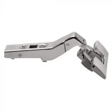 CLIP top hinges at an angle, + 45°, with spring, semi-mounted, Blum hinge housings at an angle
