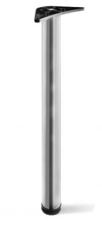 Table leg - chrome matt (820 mm), Furniture legs
