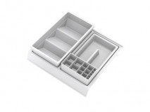 Tray + 3 movable accessories, Bathroom accessories