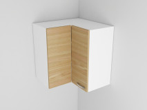 Wall corner cabinet with facade, Kitchen wall cabinets