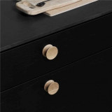 Pulley 45 mm Oak lacquered, Wooden handles