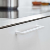FLAT 128 mm, White furniture handles