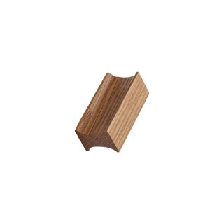 Track Knob 50 mm (Wood) Oak lacquered, Medinės rankenos
