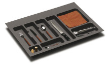 Accessory insert TEN2 M8 - 80cm Graphite matte, Cutlery inserts