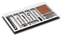 Stalo įrankių įdėklas TEN2 M9 - 90 cm baltas, Stalo įrankių dėklai
