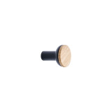 BIS 28 mm - Oak lacquered/Matt black 052/99, Furniture handles