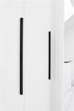 ELAN \NEW\ 1088 mm Brushed black matt, White furniture handles