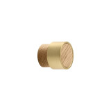 Radio Mini - Oak Lacquered / Gold, Wooden handles