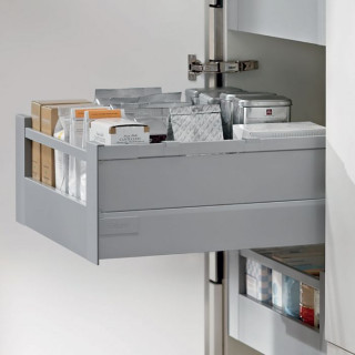 ANTARO inner drawer D with railing and decorative edge, 650 mm, Blum TANDEMBOX ANTARO ready-made drawers