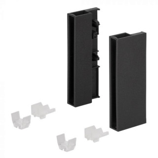 ANTARO decorative edge reinforcement set, black, Blum TANDEMBOX ANTARO components
