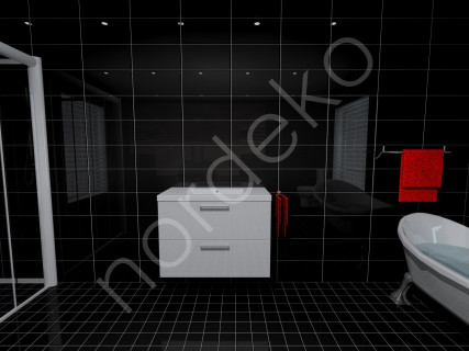 Lomia 900 mm 2 drawers, Bathroom sets (Low)
